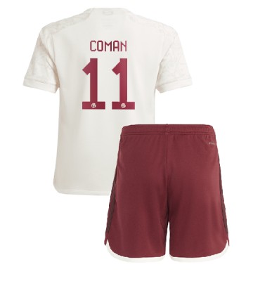 Bayern Munich Kingsley Coman #11 Tercera Equipación Niños 2023-24 Manga Corta (+ Pantalones cortos)